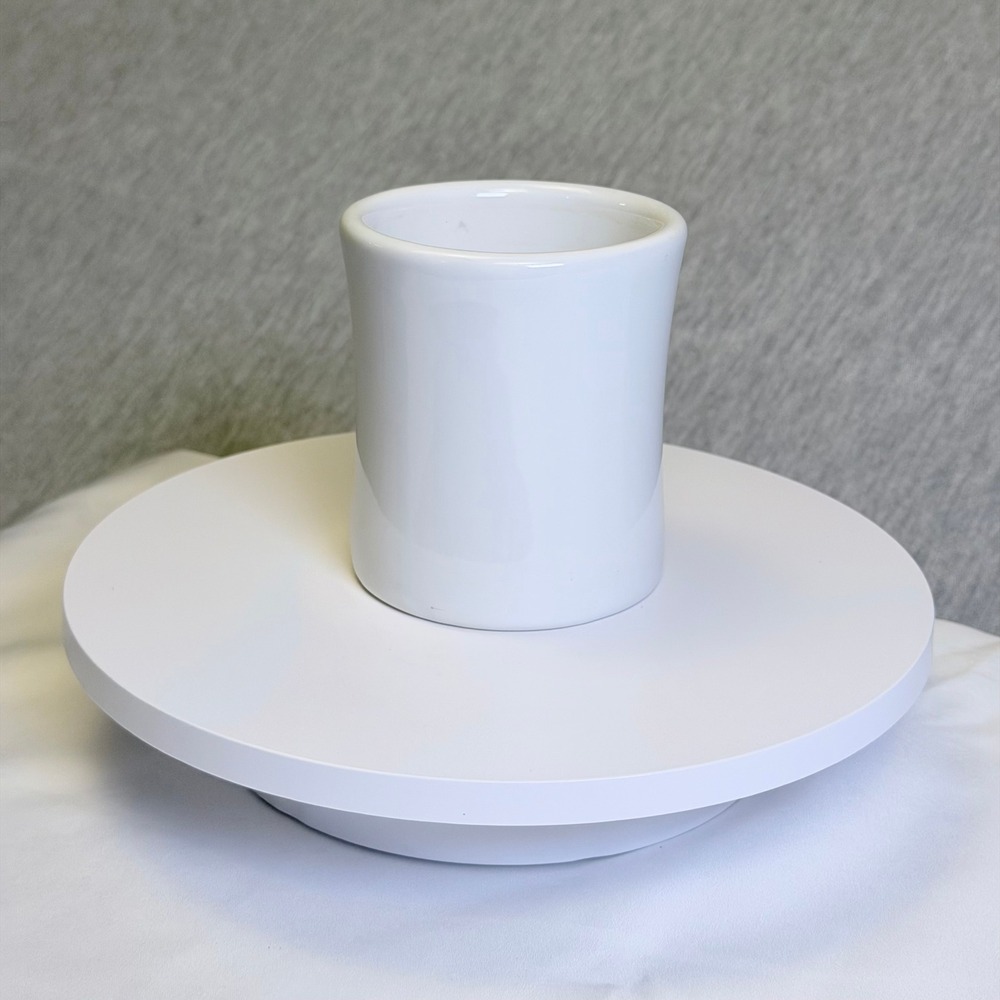 Tuxton White Ceramic Coffee Mug Diner Style Heavy Duty Vitrified China M30 - Picture 3 of 6